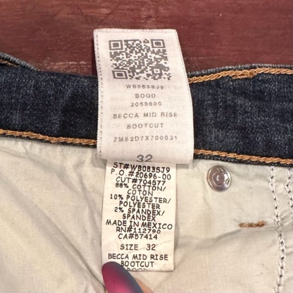 Women's True Religion Becca Mid Rise Bootcut Denim Jeans, Size 32 - Picture 7 of 14